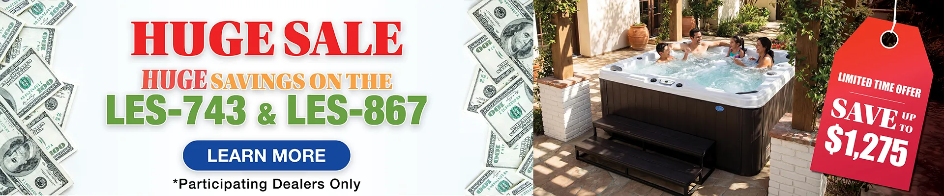 Calspas hot tub being used in a family setting - Lacrosse